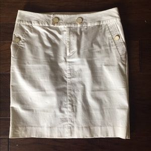 Banana Republic Pencil Skirt-White
